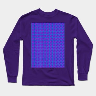 Purple Tile Pattern Long Sleeve T-Shirt